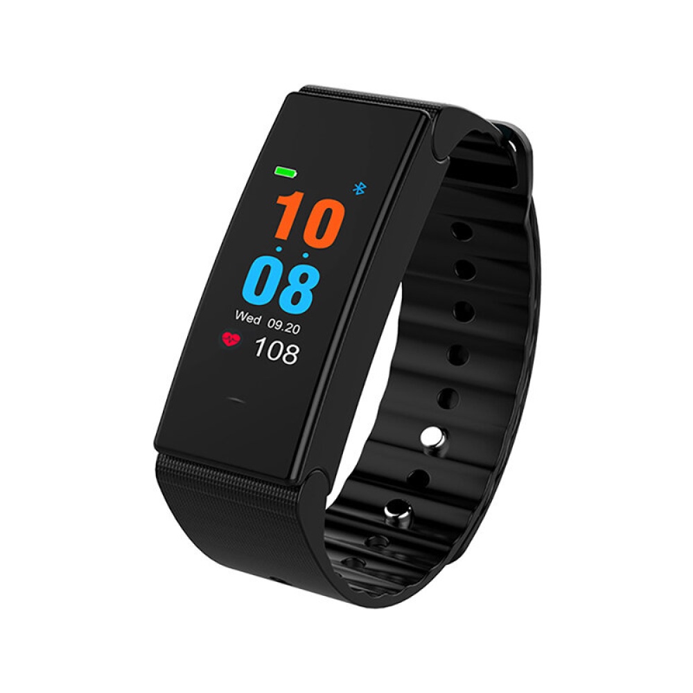 XANES T2 PLUS 0.96" OLED IP67 Waterproof Heart Rate Monitor Fitness Sport Smart Watch For Android IOS - Black - Image 2