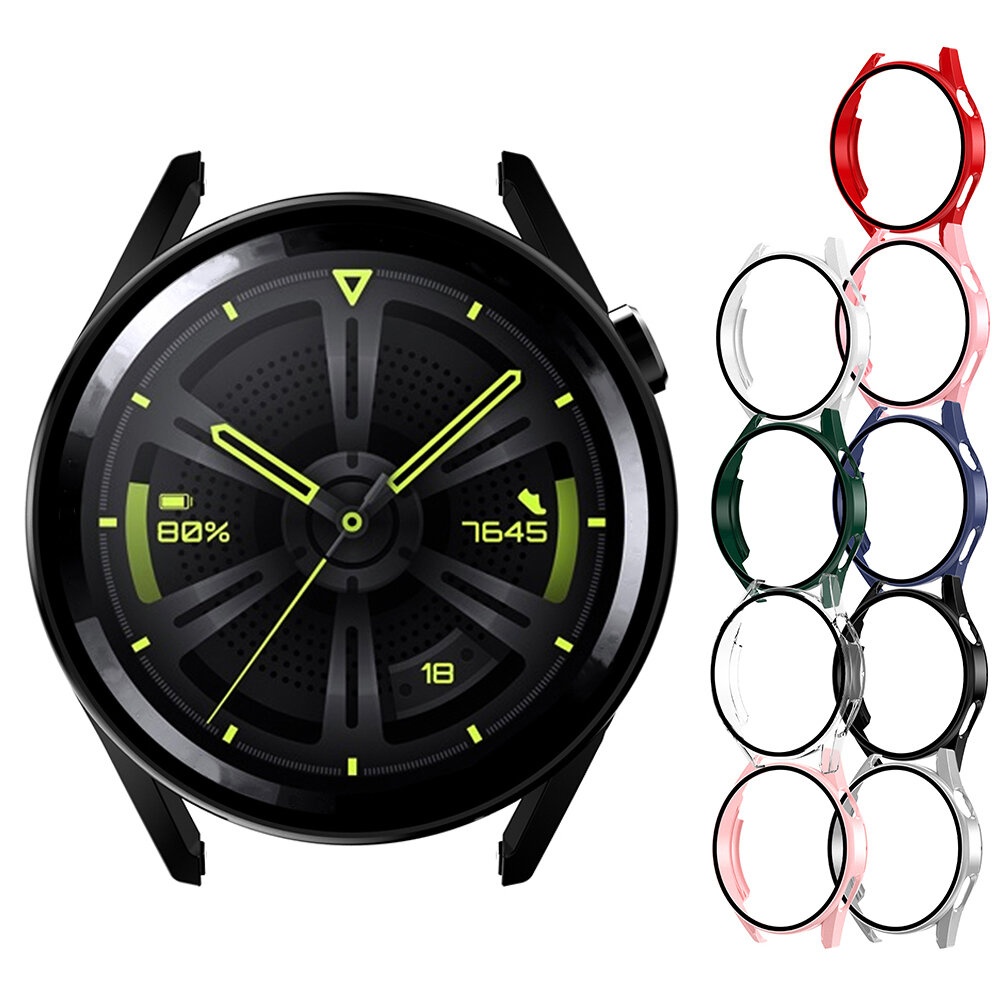 Bakeey Anti-Scratch Shockproof Grind Arenaceous Full Cover Watch Case Cover for Huawei GT3 42MM/46MM - Transparent 42MM