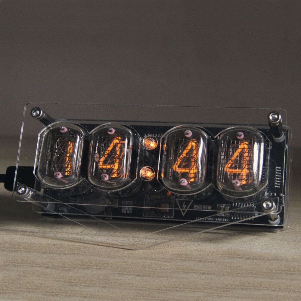 Geekcreit® Retro Glow Tube Clock IN12 Geek Creative Gift Ornaments Tube Industrial Style 6 Backlight Color