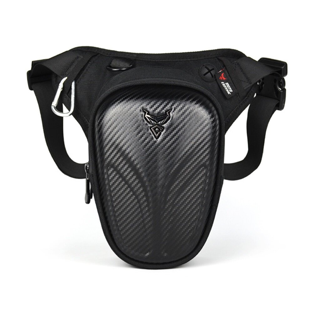 MOTOCENTRIC 11-MC-0119 Motorcycle Leg Bag Waterproof Backpack Multifunctional Tool Bag Motorbike Riding Waist Bag - Carbon Fiber Black - Image 2