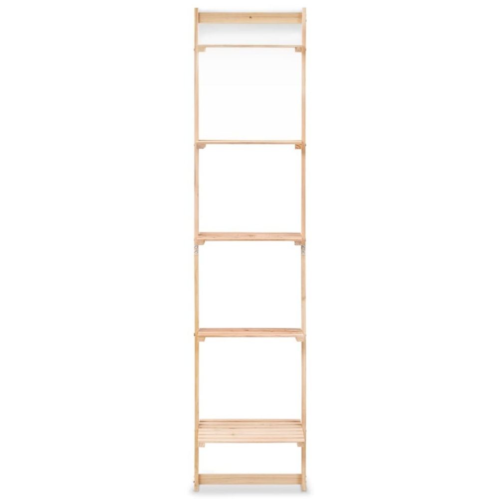 Ladder Wall Shelf Cedar Wood 16.3"x11.8"x69.3" - Image 2