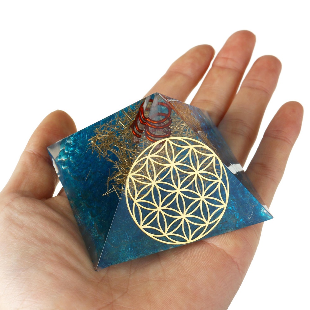 Crystals Apatite Orgone Gemstone Pyramid Meditation Yoga Energy Generator Healing - #3 - Image 2