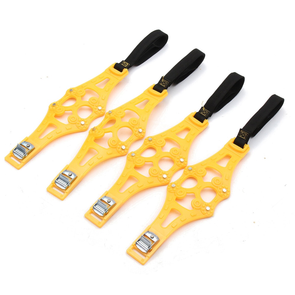 4Pcs/set Truck Car Snow Wheel TPU Chains Tire Anti Skid Belt - Yellow - Image 2