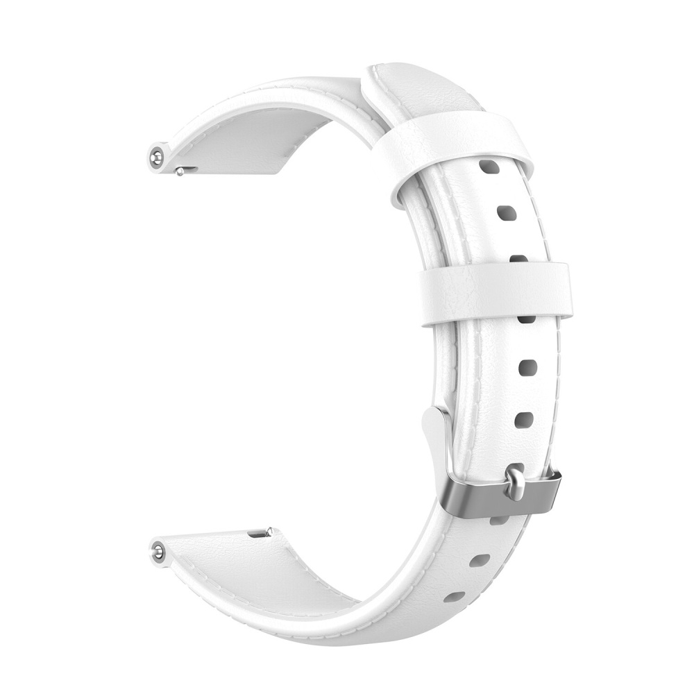 Bakeey 22mm Genuine Leather Replacement Strap Smart Watch Band For Amazfit GTR 47MM - White - Image 2