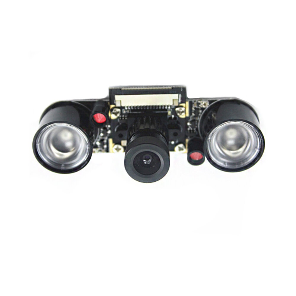 5MP Night Vision Fisheye Camera Module OV5647 72° Focal Adjustable Camera Board with 850 IR LED - Image 2