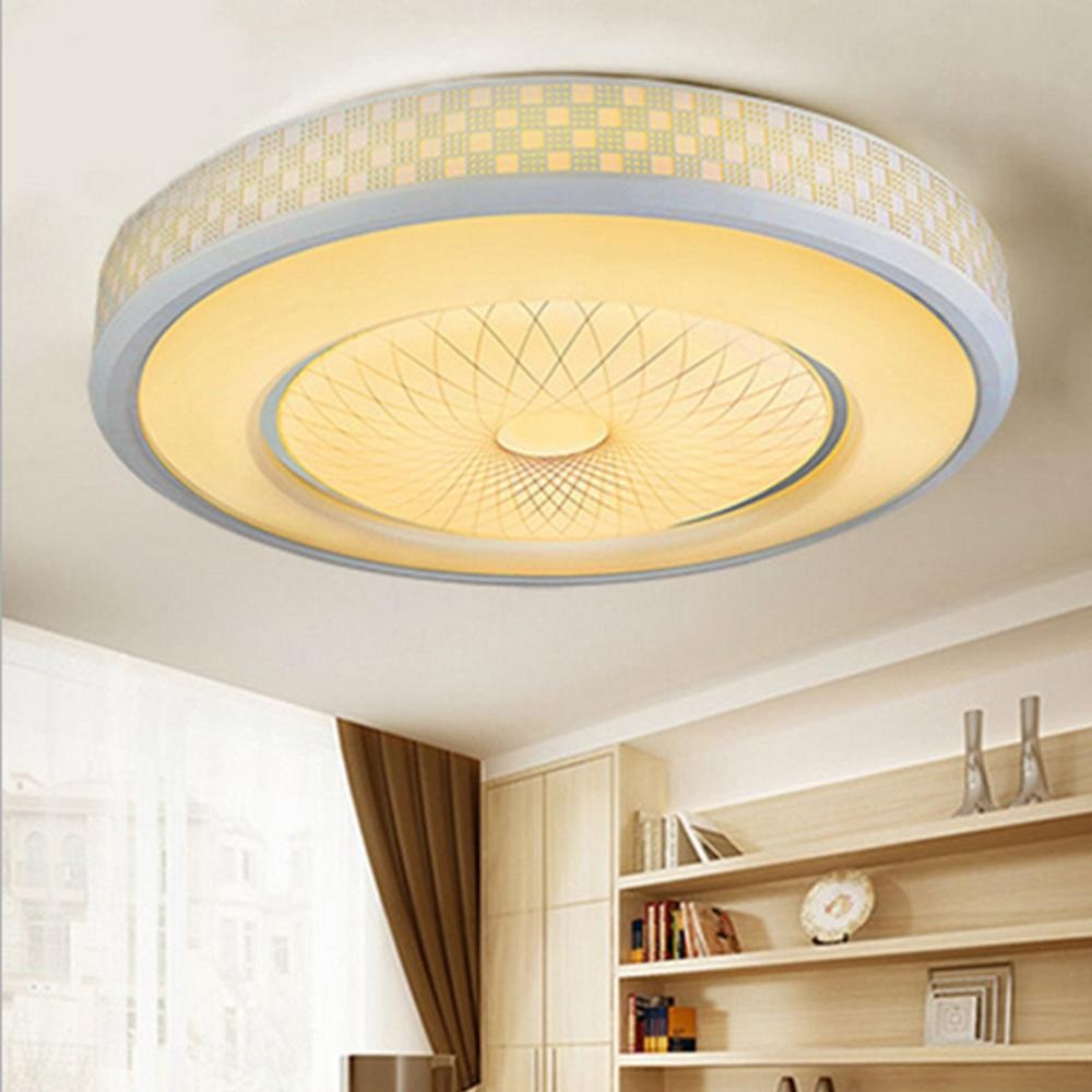 12W 24 LED Bright Round Ceiling Down Light Modern Luxury Flush Acrylic Lamp - White - Image 2