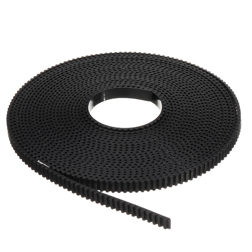 5M Black/White PU Timing Belt T2.5-10MM Transmission Synchronous Belts for 3D Printer - White - Image 2