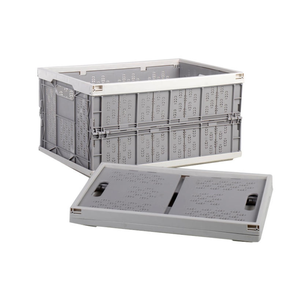 Household Car Foldable Heavy Duty Durable Plastic Storage Box Organizer Basket Water Bucket - Pink