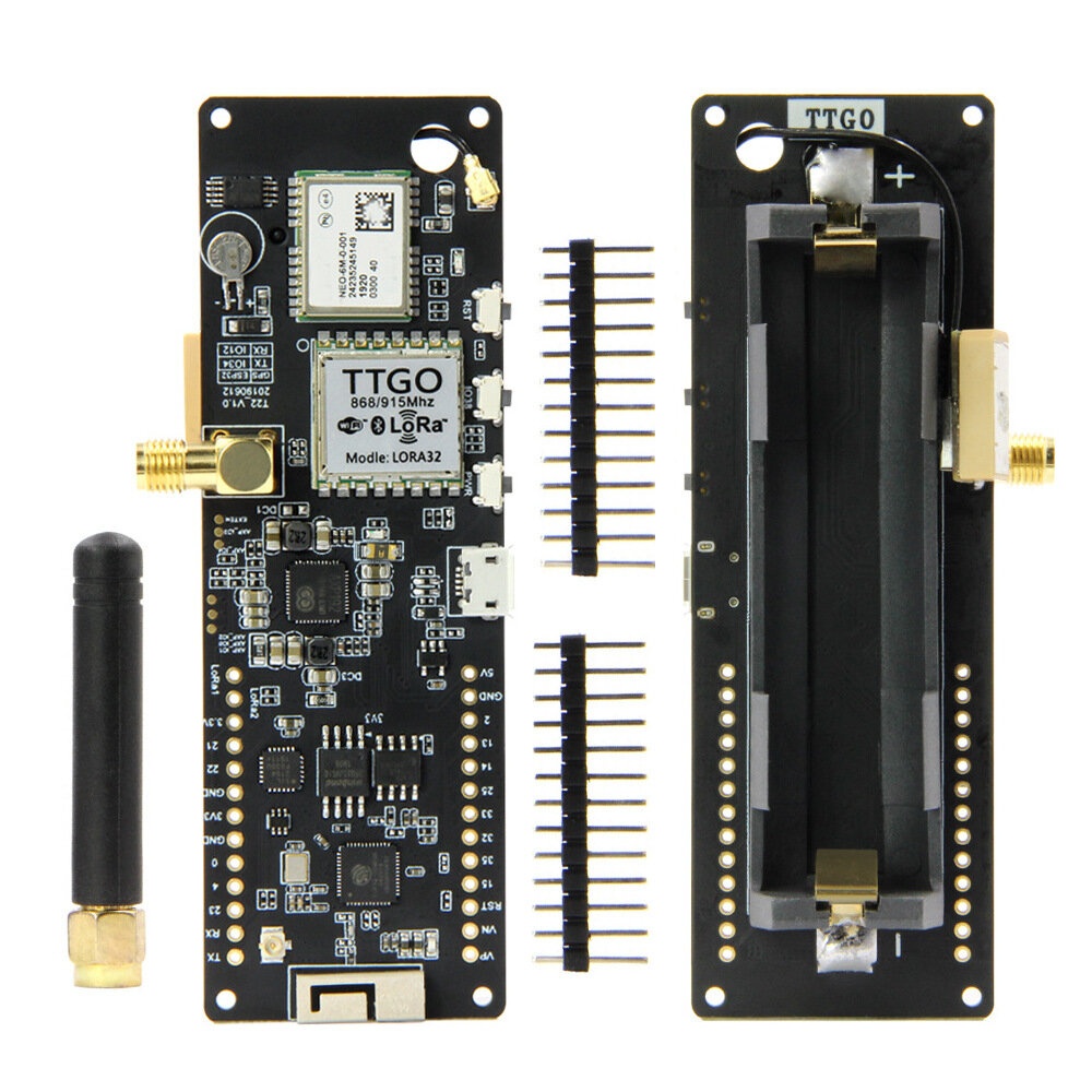 LILYGO® TTGO T-Beam v1.0 ESP32 LoRa 433/868/915Mhz WiFi GPS NEO-6M 18650 WiFi bluetooth Board Module - 923MHz