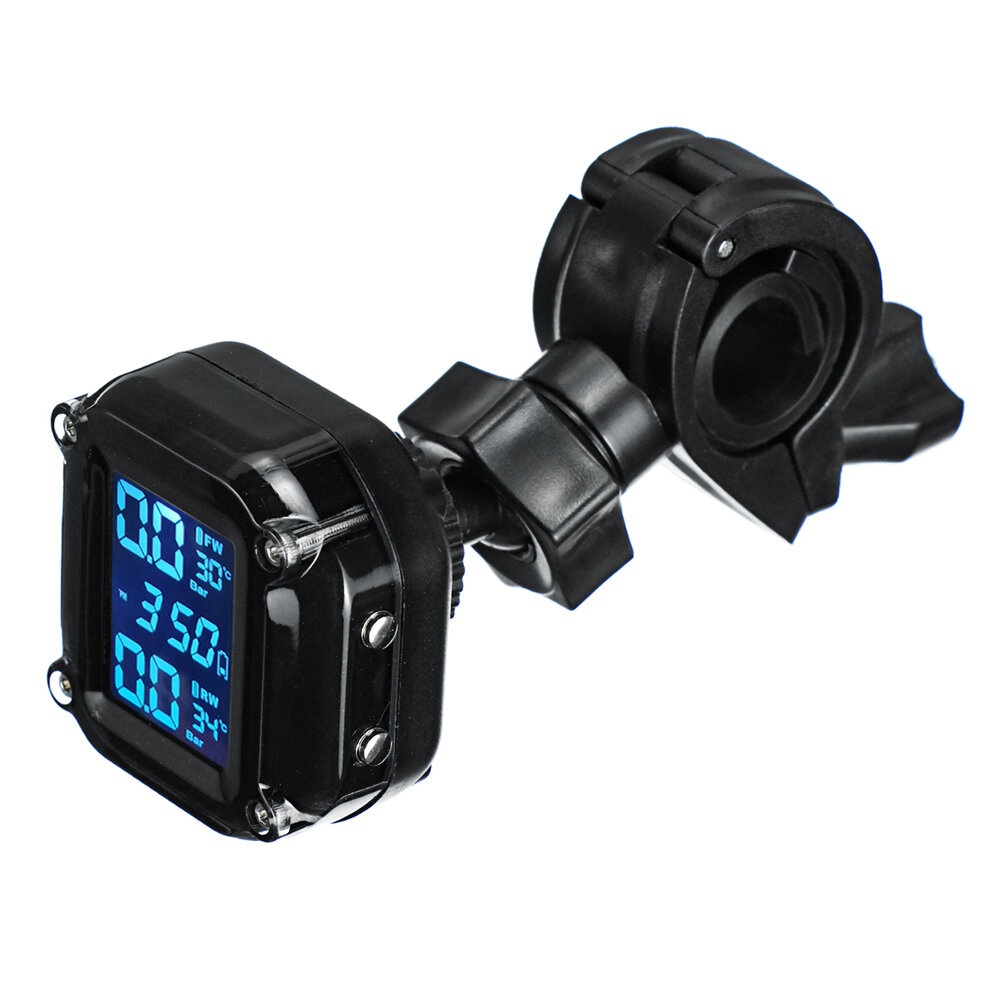 AN-11 Motorcycle Tire Pressure Monitoring System Real Time Sun Protection LCD Display 2 External WI Sensor Motor TPMS - Image 2