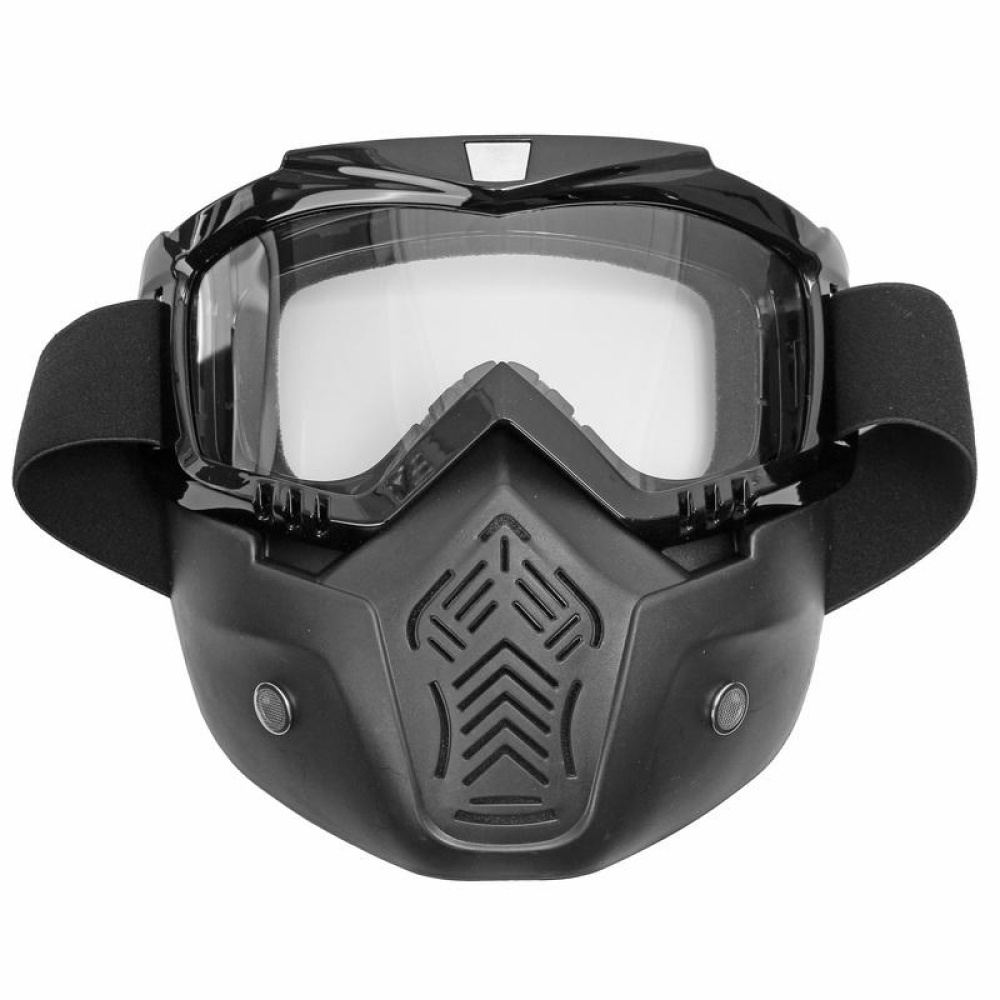 Motorcycle Helmet Face Mask Windproof Shield Goggles Detachable 8 Colors - #3