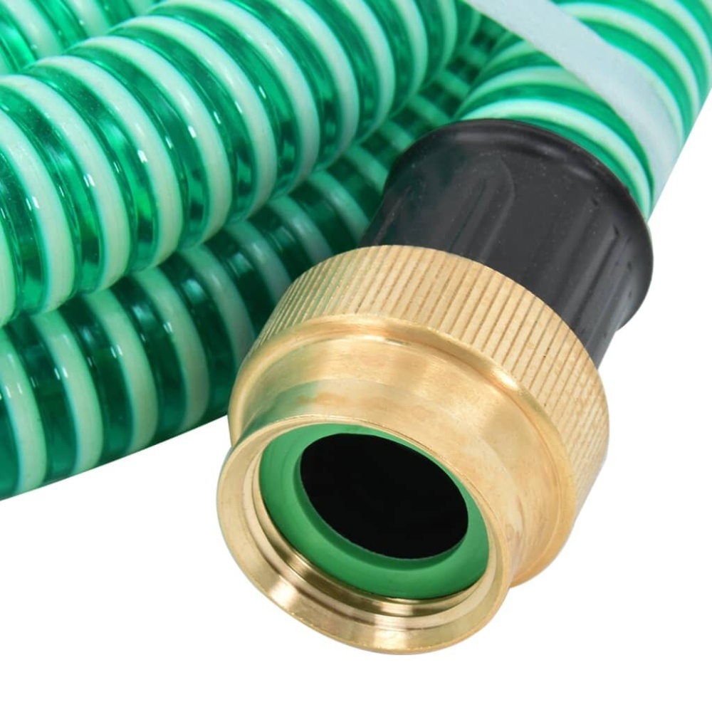 Suction hose with brass couplings 20 m 25 mm green - Image 2