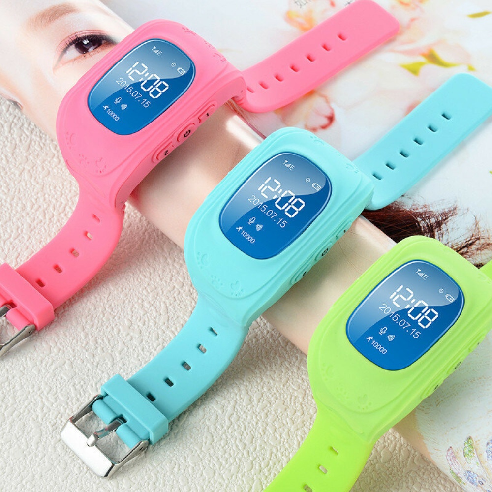 Anti Lost Smart Watch GPS Tracker SOS Security Alarm Monitor for Kids Baby Pets - Green - Image 2