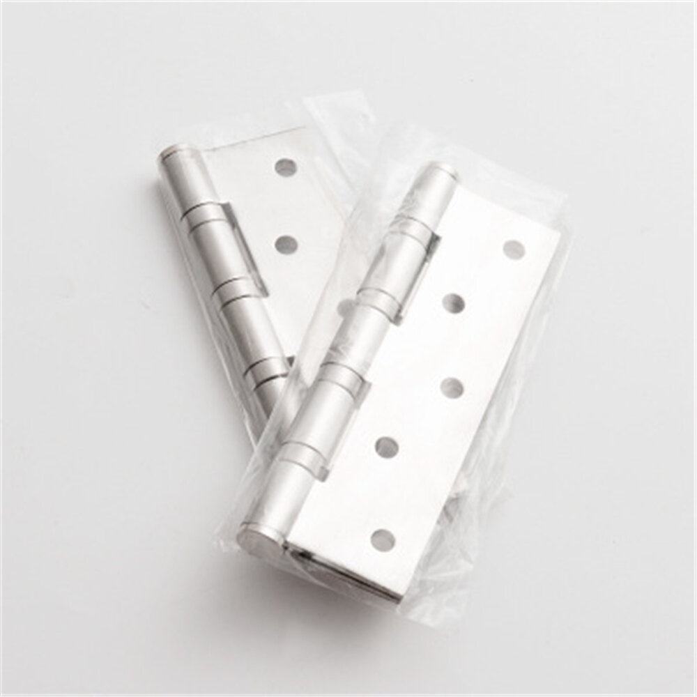 Stainless Steel Flat Opening Silent Bearing Hinge For Door Indoor Door Wooden Door Hinge For Common Door Leaf - Silver - Image 2