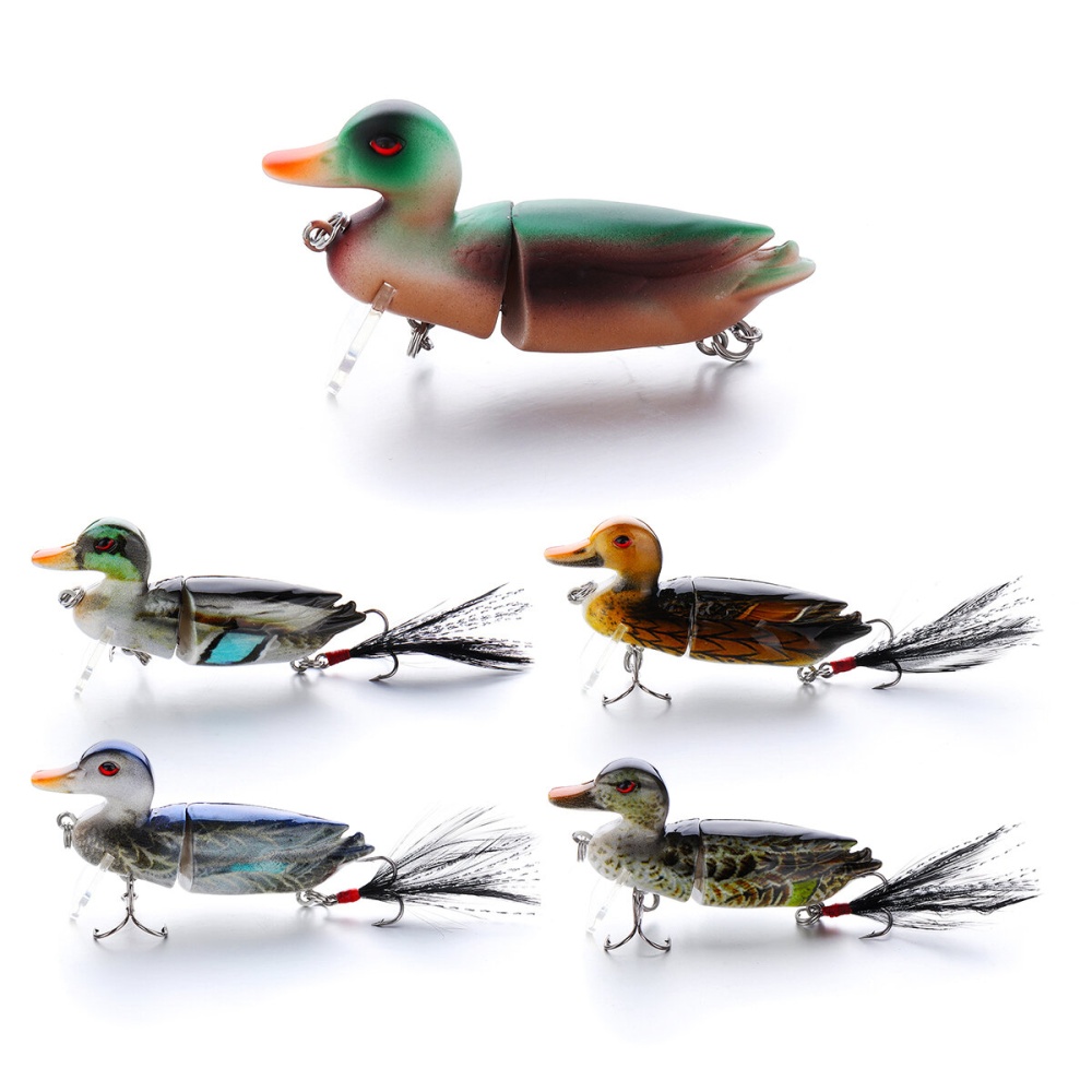 3D Eyes Duck Lure Artificial Fishing Bait Catching Topwater With Hooks Fishing - B - Image 2