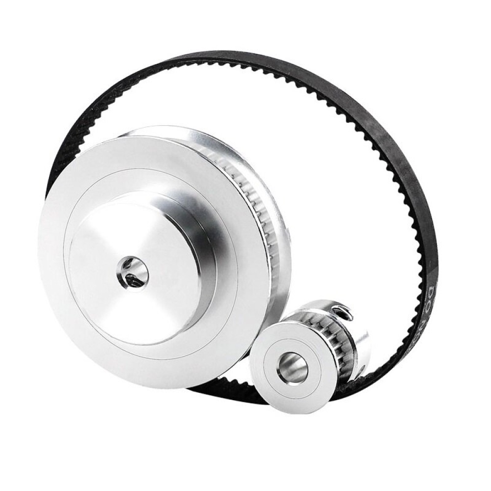 Closed Loop Timing Belt 60-tooth~20-tooth Synchronous Wheel with 200/280/300/400/610 GT2 6mm Belt Combination for 3D Printer - 20T5-60T5200mm Belt