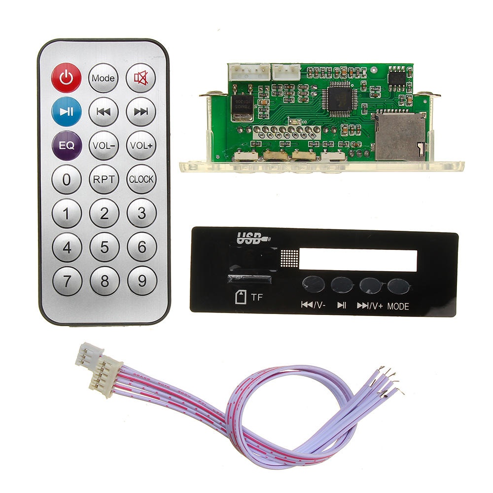 5V 12V MP3 Audio Decoder Board Digital With TF FM Radio USB - Image 2