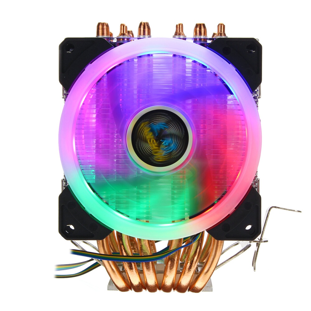 CPU Cooler 6 Heatpipe 4 Pin RGB Cooling Fan For Intel 775/1150/1151/1155/1156/1366 AMD - Image 2