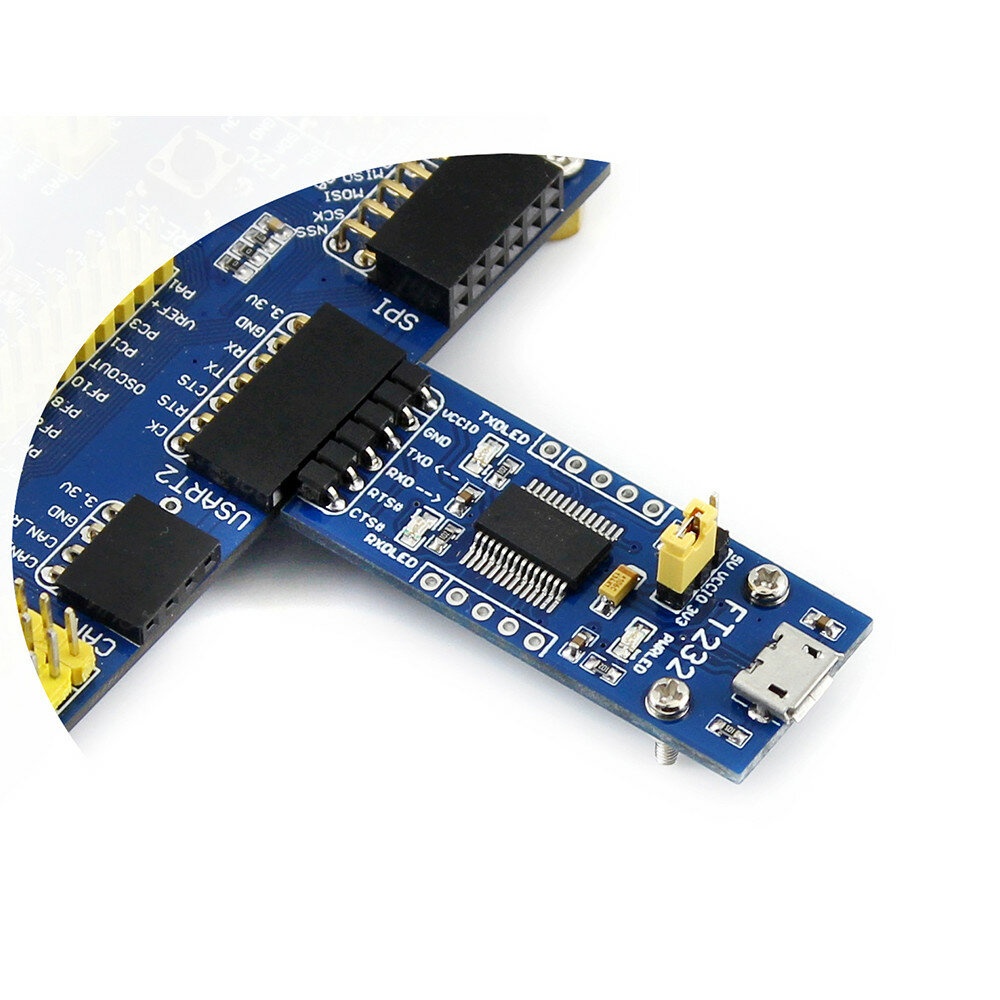 3Pcs Waveshare® FT232 Module USB to Serial USB to TTL FT232RL Communication Module Micro Port Flashing Board - Image 2