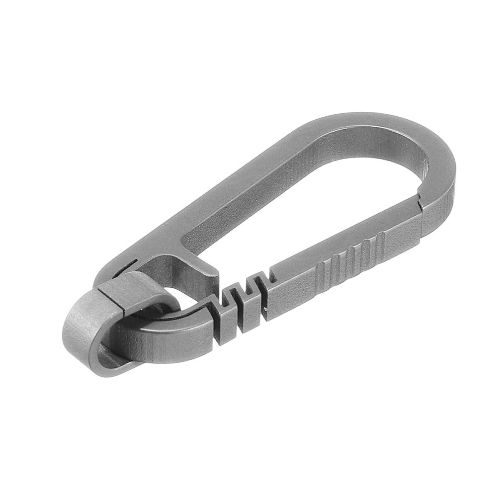 Titanium Keychain Key Ring Waist Hanging Backpack Spot Carabiner - Blue
