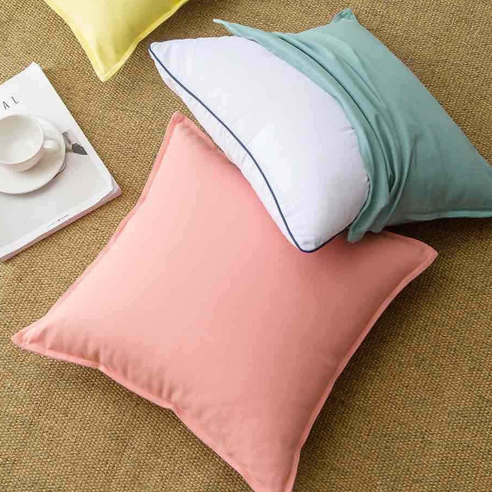 MEIWAN Pure Cotton Cushion Natural environmental Cover Pillow Decorative Throw Pillow For Home Travel from Xiaomi Youpin - Yellow - Image 2