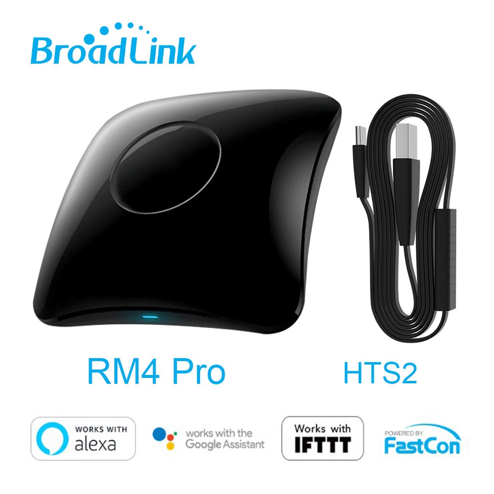 Broadlink RM4 Pro Smart Remote Control Universal IR/RF Remote Control Hub With HTS2 Temperature & Humidity Sensor USB Cable Set Works With Alexa Goog - Image 2