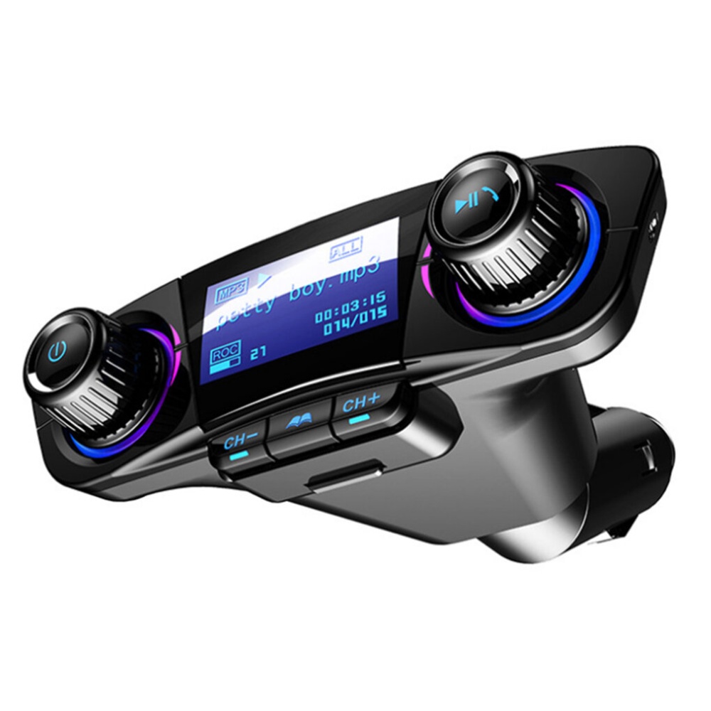 ACCNIC LED Hands Free Wireless Bluetooth4.0 FM Transmitter Aux Modulator Car Auto Audio MP3 Player Dual USB Charger - Image 2