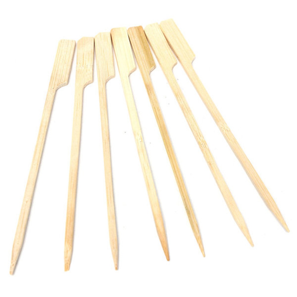 30Pcs 20cm BBQ Bamboo Skewers Wooden Grill Sticks Meat Food Long Skewers Barbecue Grill Tools - Image 2