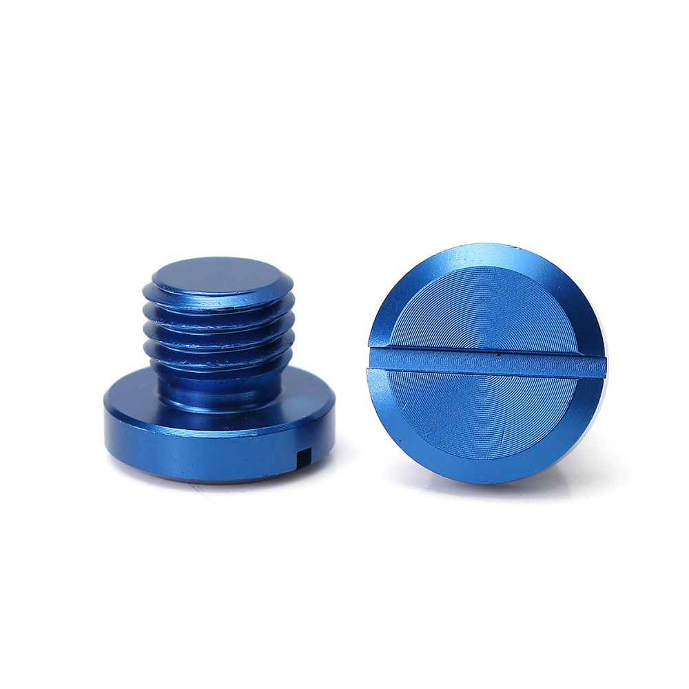 M10X1.25 CNC Mirror Hole Plug Screw For Honda/Yamaha/Suzuki/Kawasaki - Black