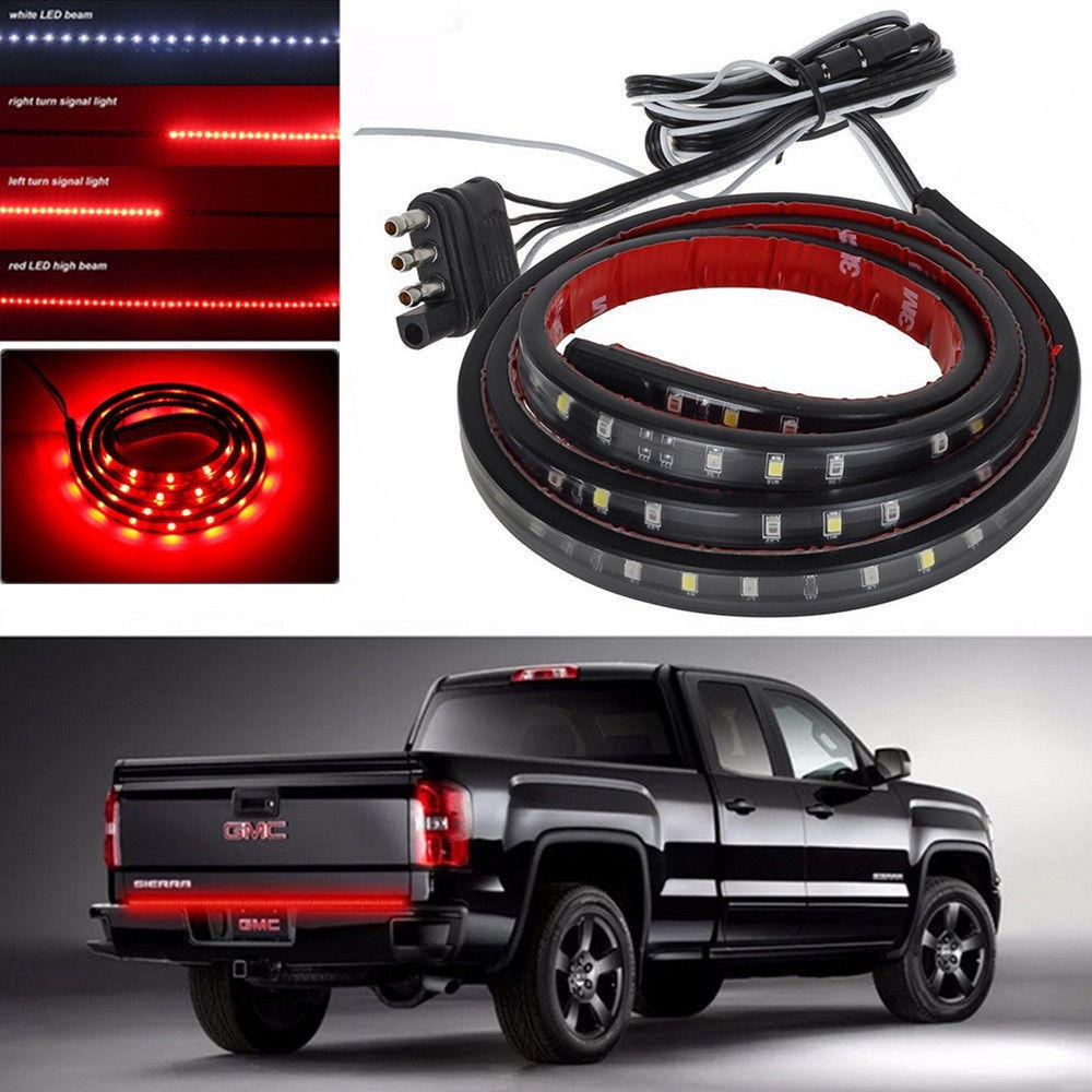 12V 60inch Car Flexible LED Strip Turn Signal Reverse Brake Lights Tailgate Bar Pickup Trailer Taillight - Image 2