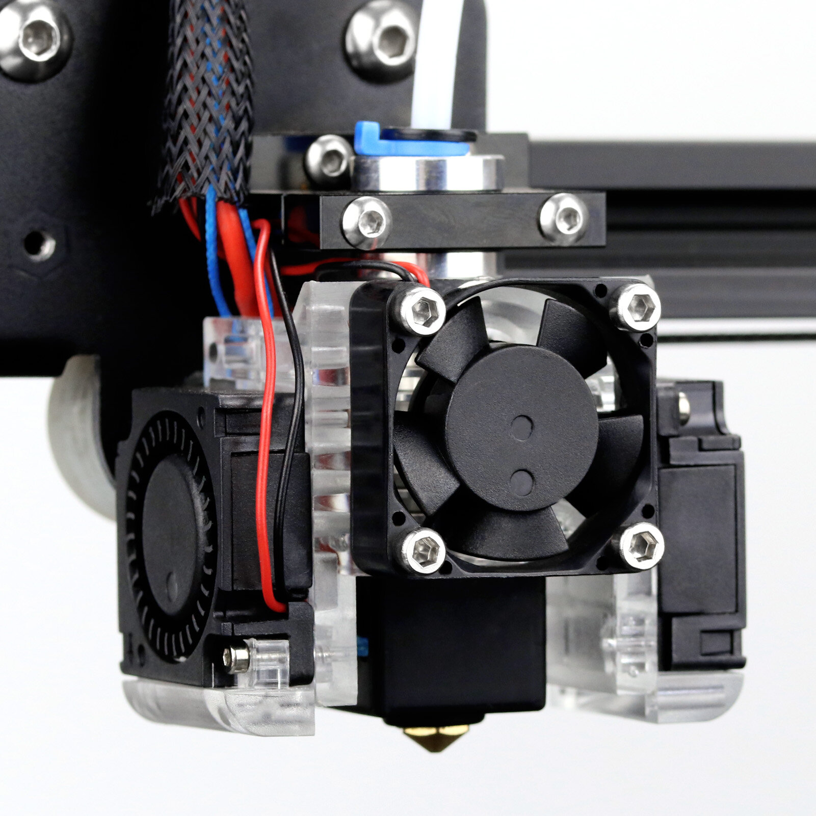 Haldis 3D Bimetal Pipe Lucency V6 J-head Hotend Bowden Extruder Kit For V6 Hotend Cooling Fan Bracket Block 3D Printers Parts - 12V - Image 2