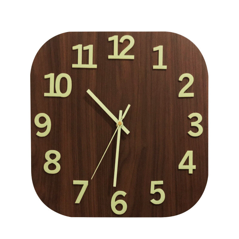 Luminous Clock Wall Clock Living Room Stereo Large Digital Enhancement Long Effect Luminous Clock Bedroom Wall Watch - Image 2