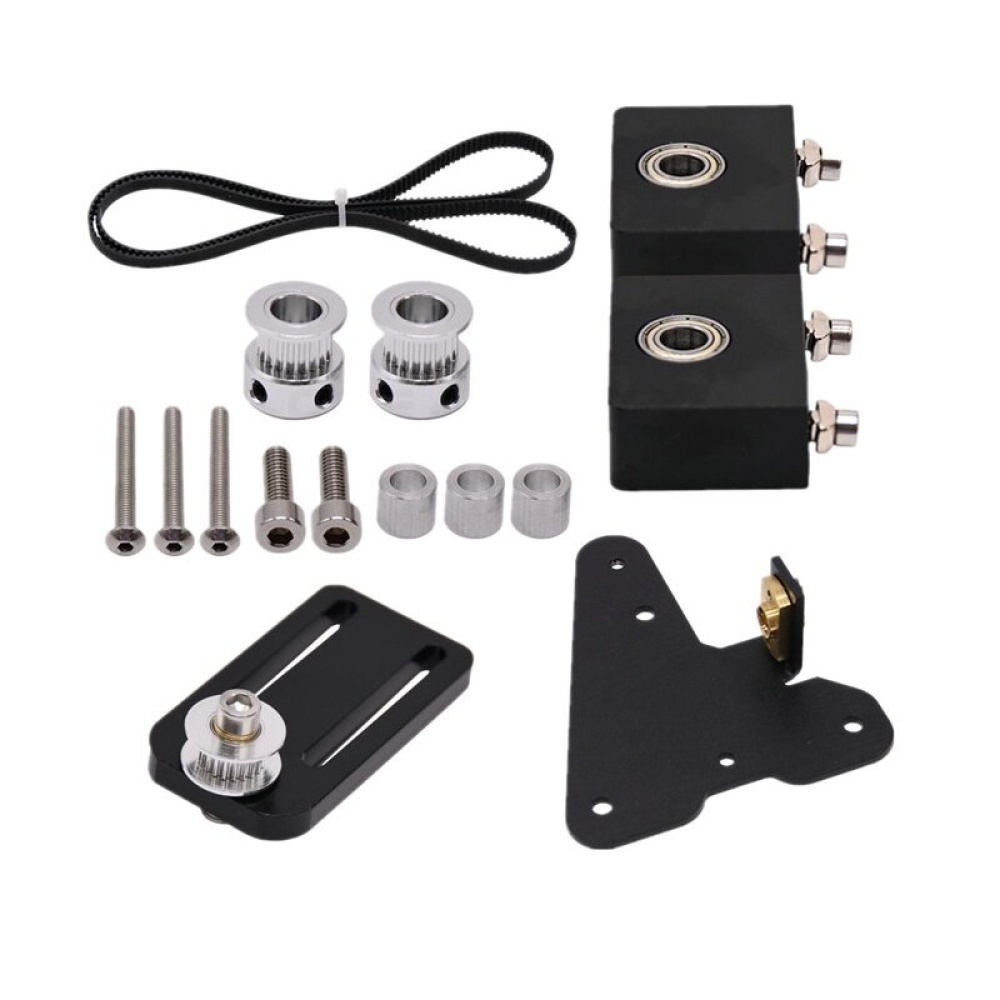 Creativity® 3D Printer Upgrade Kits Ender 3/CR10 Dual Z Axis T8 Lead Screw Kits Bracket Aluminum Profile WIth Belt Pulley for 3D Printer - Ender3