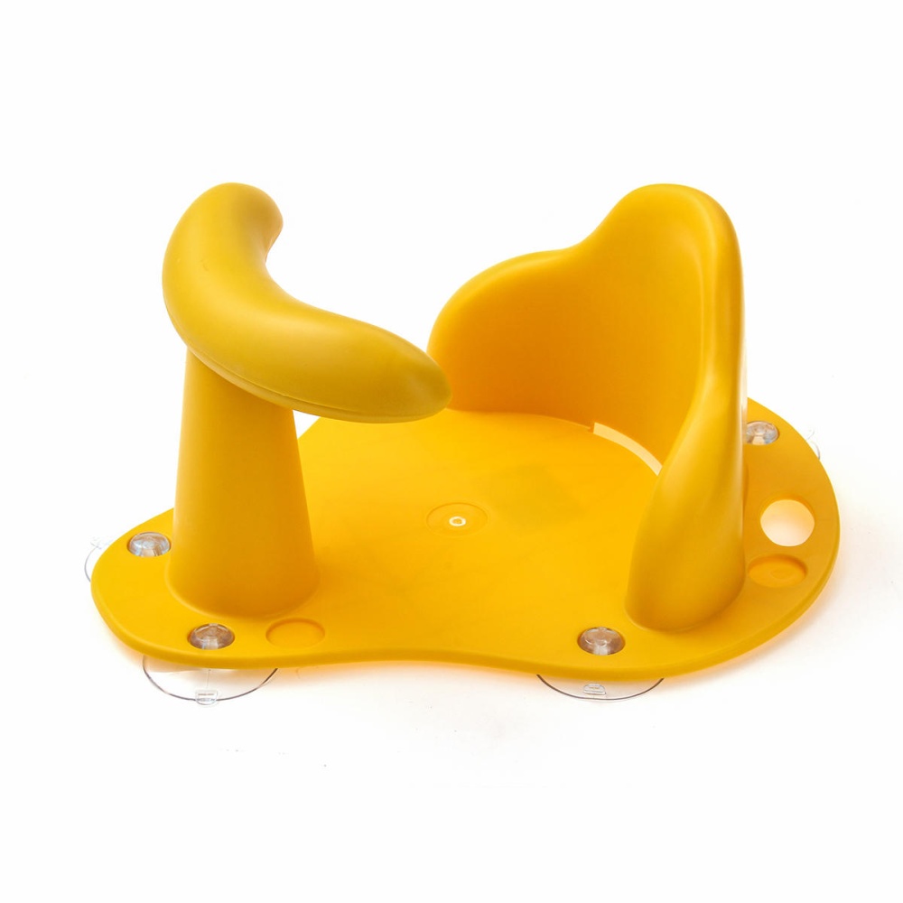 Baby Bathtub Infant Shower Bath Tub Seat Safety Bath Kids Anti Slip Shower Chair - Yellow