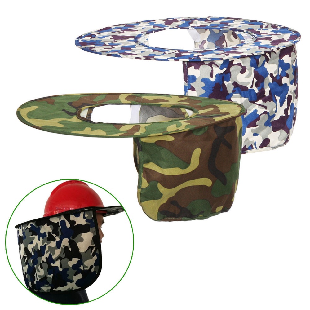 Visiere reflechissante pour le visage, le cou, le casque de protection contre le soleil, protection anti-UV - Vert