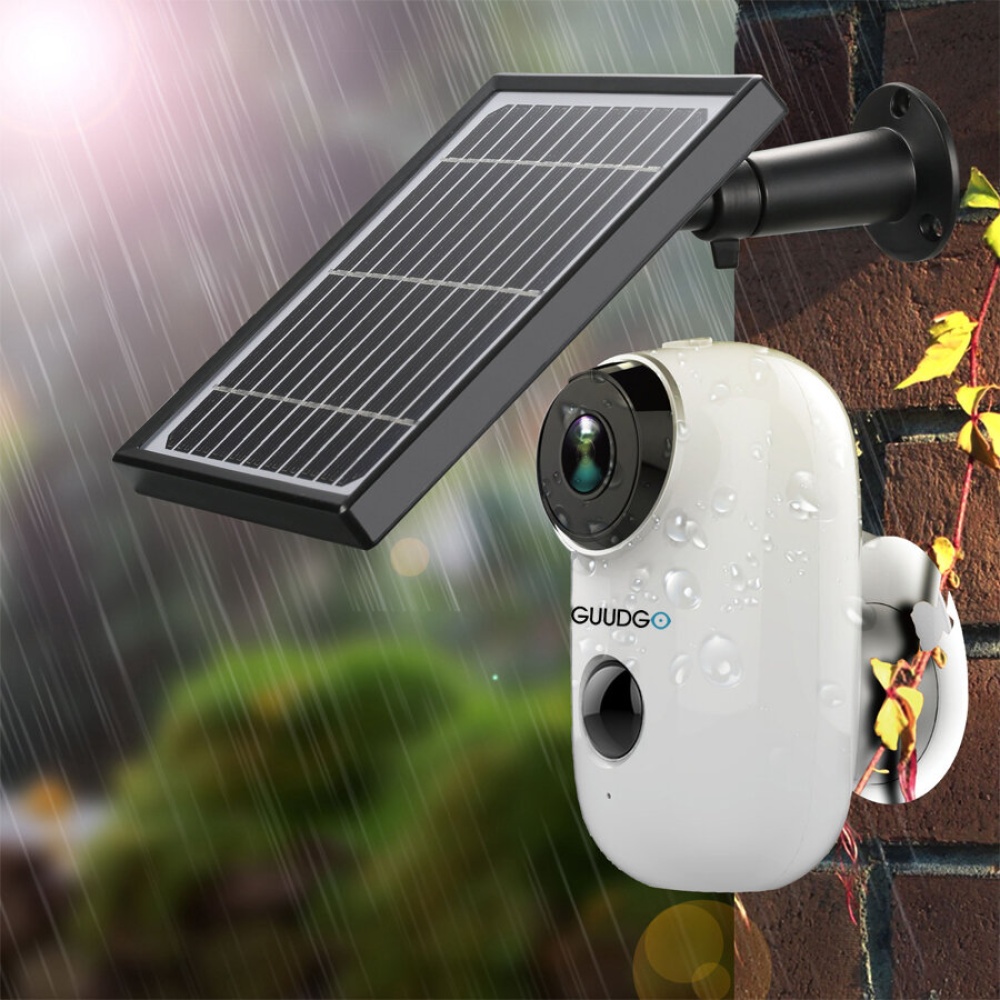 GUUDGO A3 Camera and Solar Panel Set 1080P Wireless Rechargeable Battery-Powered Security Camera Waterproof - Image 2