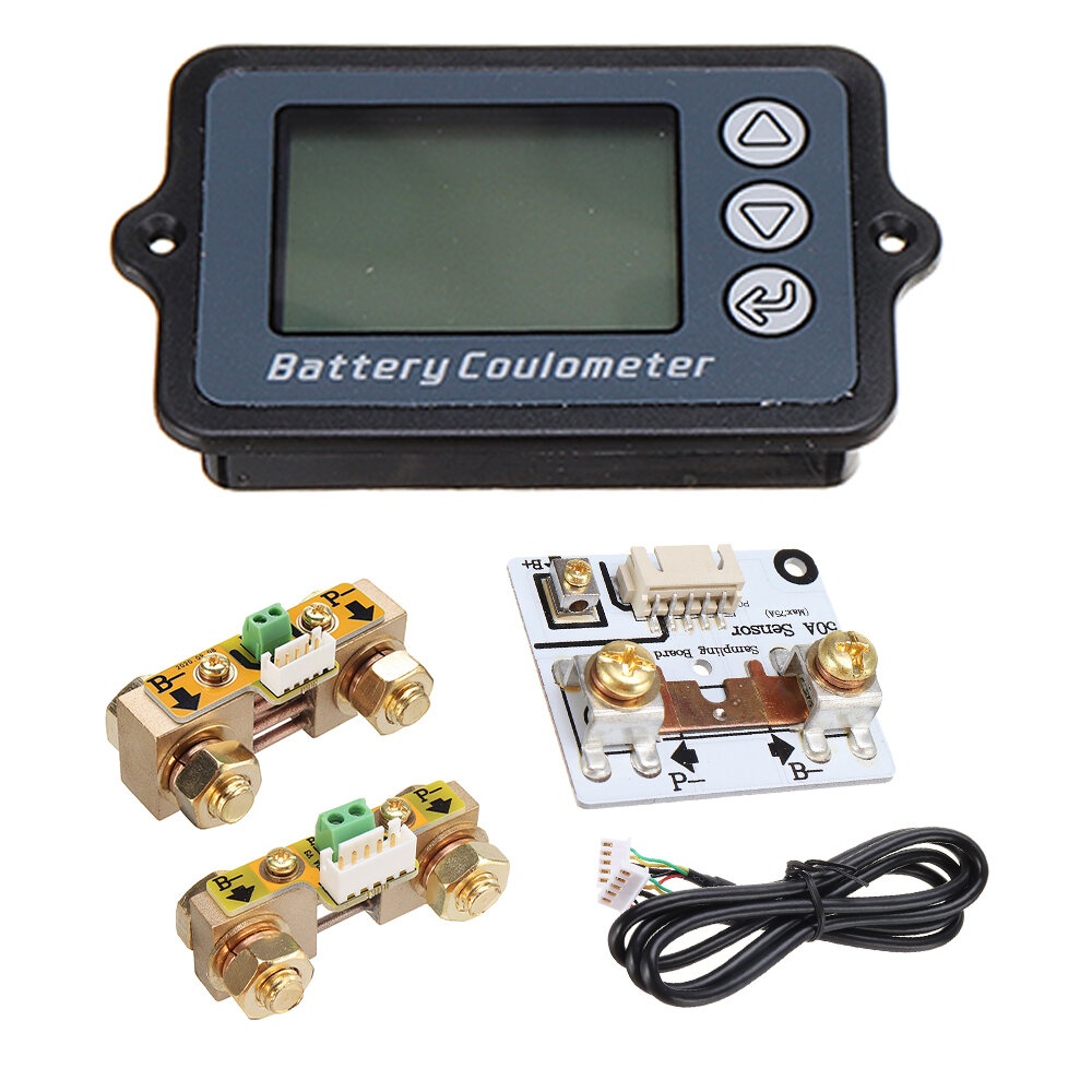 Baiway TK15 Coulomb Meter with Shell Electric Vehicle Battery Indicator Lithium iron Phosphate Capacity Detector - 50A
