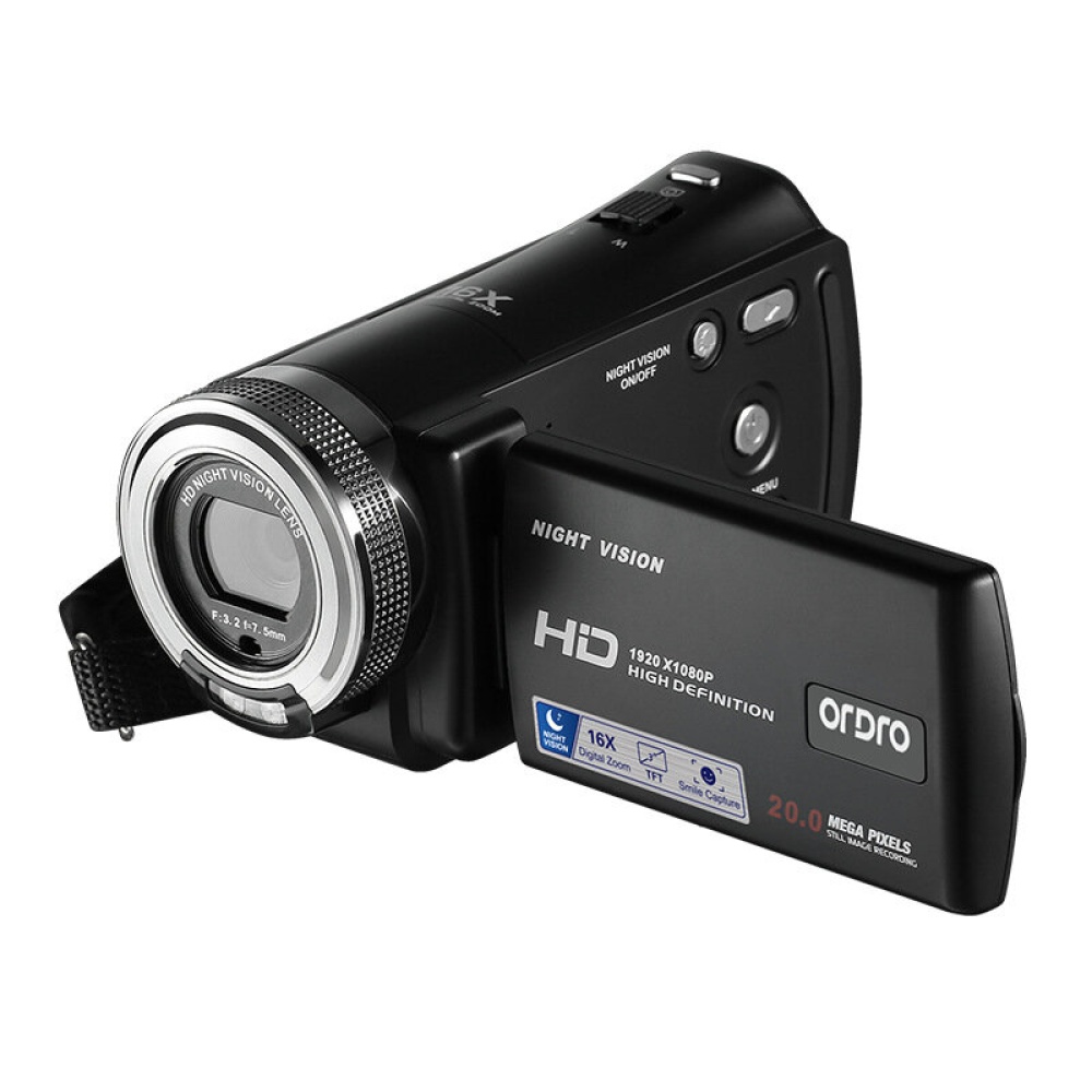 Ordro HDV-V12 IR Night Vision HD 1080P 16X Digital Video Camera DV Camcorder for Vlog Video Home Photography - Image 2