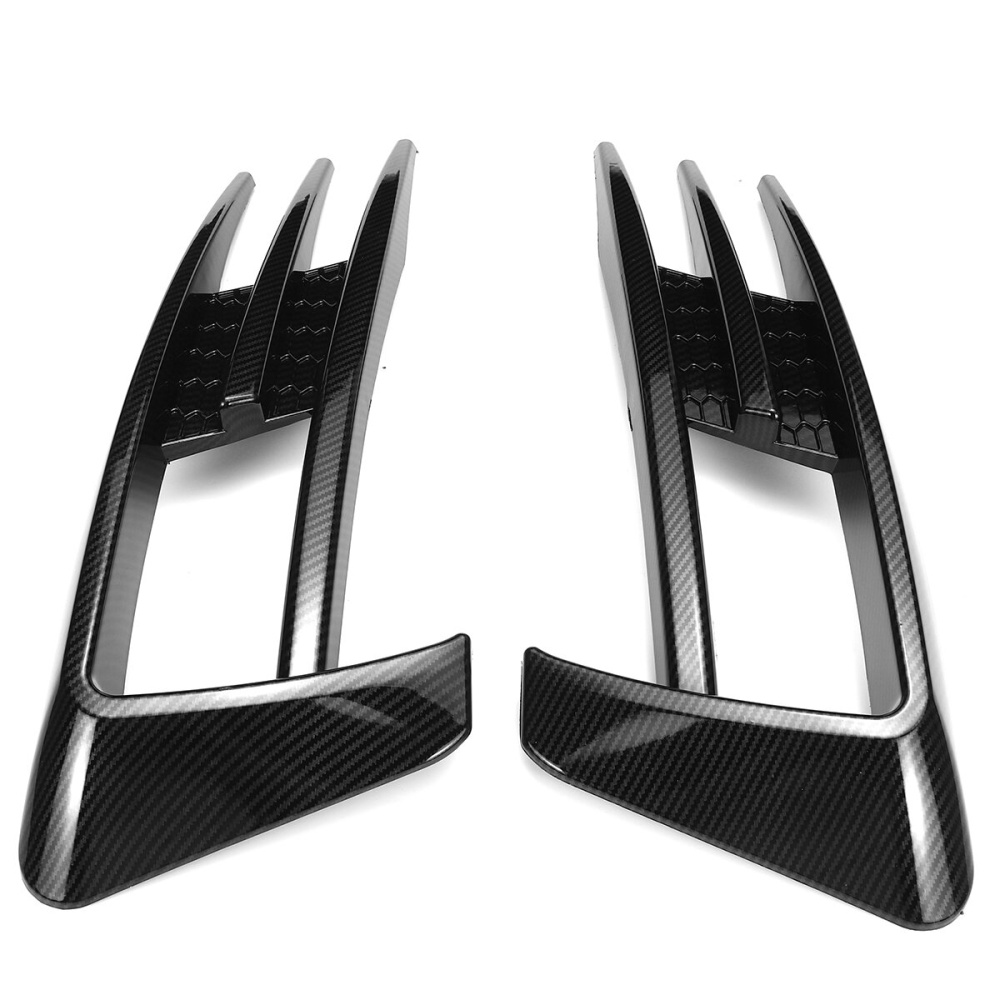 2Pcs Carbon Front Fog Light Fog Lamp Eyebrow Cover Trim For VW Golf 7 MK7 2014-2017 - Image 2