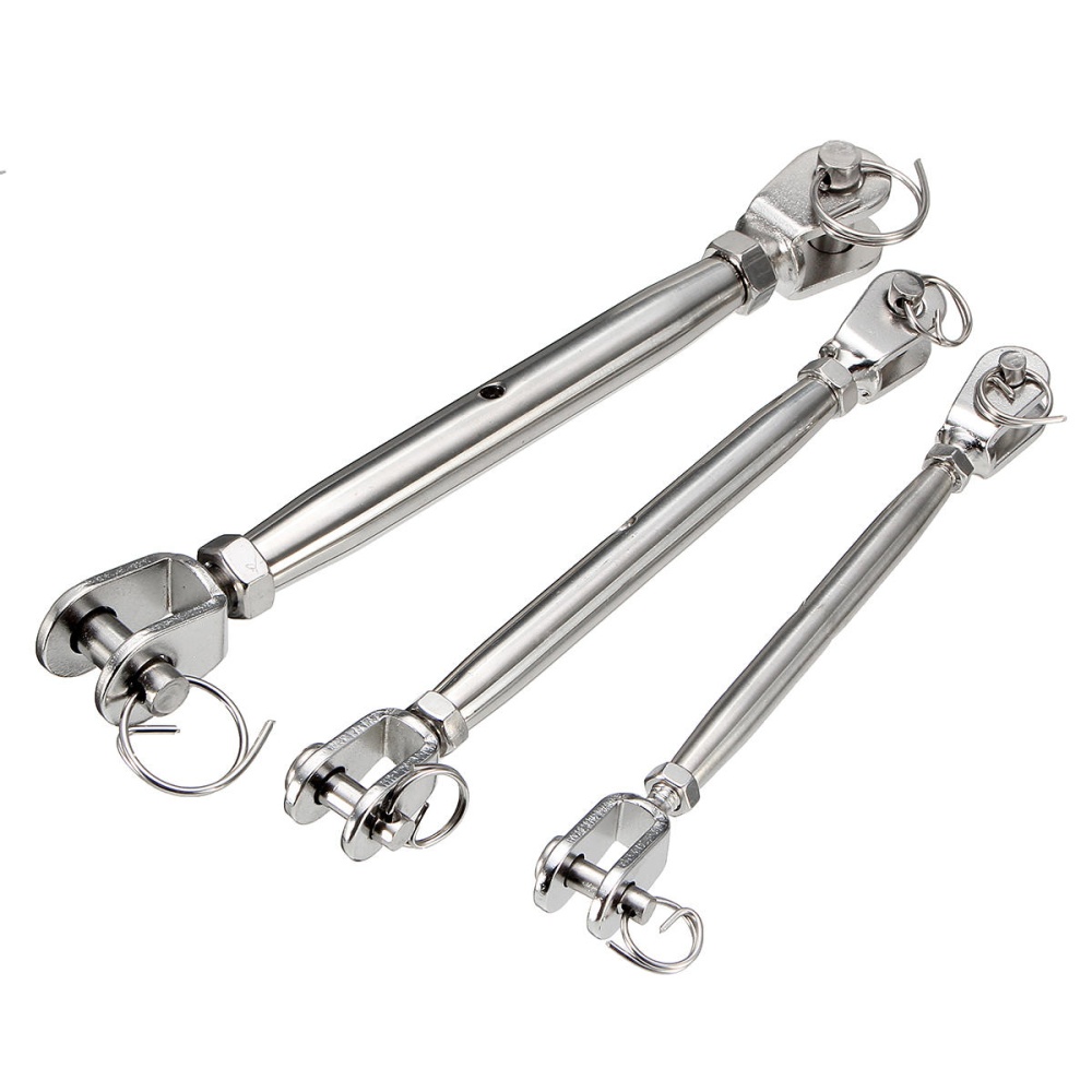M5 M6 M8 Jaw & Jaw Turnbuckle 316 Stainless Steel Closed Body Rigging Screw for Marine Boat Yacht - M5