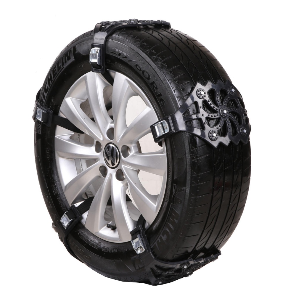 1238Pcs/Set Car Tyre Winter Roadway Safety Tire Snow Adjustable Anti-skid Safety Double Snap Skid Wheel TPU Chains - Black - Image 2