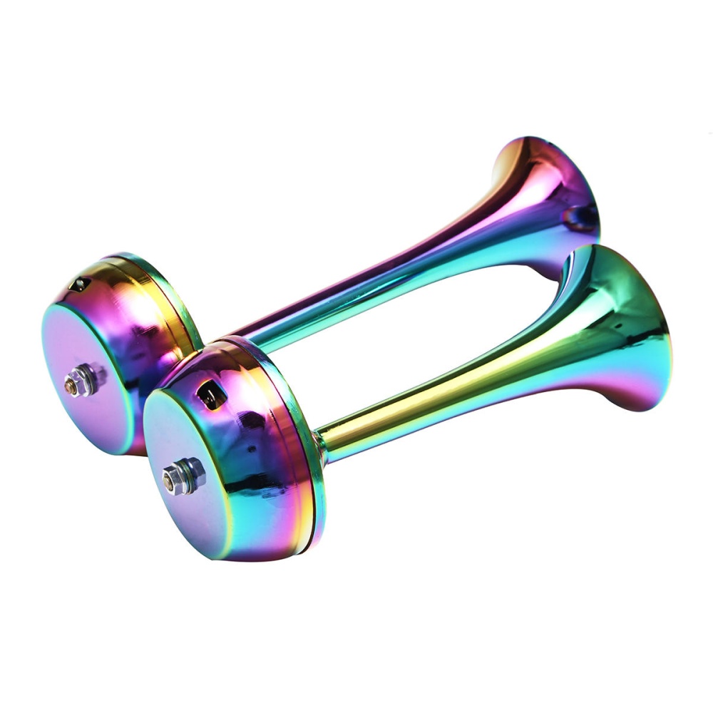 Dual Trumpet Air Horn 12V 24V Volt 126DB for Car Truck RV Train Boat Motorcycle Loud - 24V