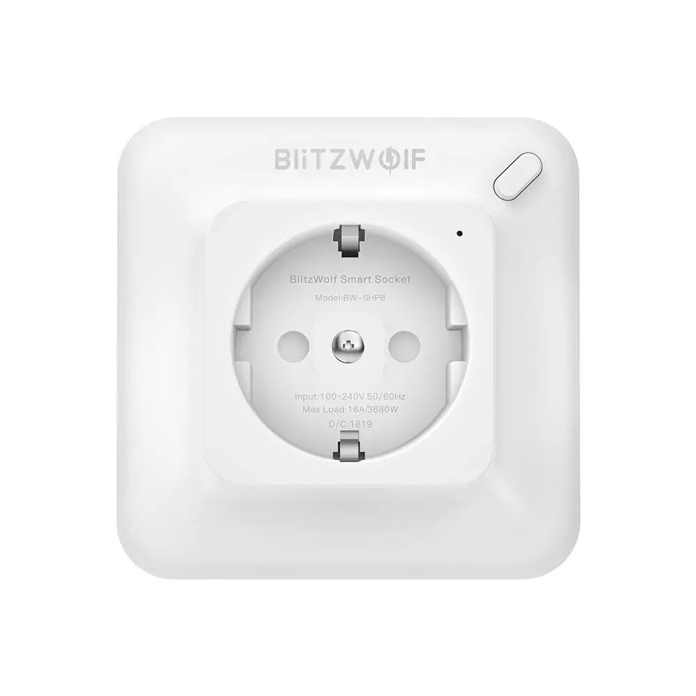 [4 PCS] BlitzWolf® BW-SHP8 3680W 16A Smart WIFI Wall Outlet EU Plug Socket Timer Remote Control Power Monitor Work with Alexa Google Assistant - Image 2