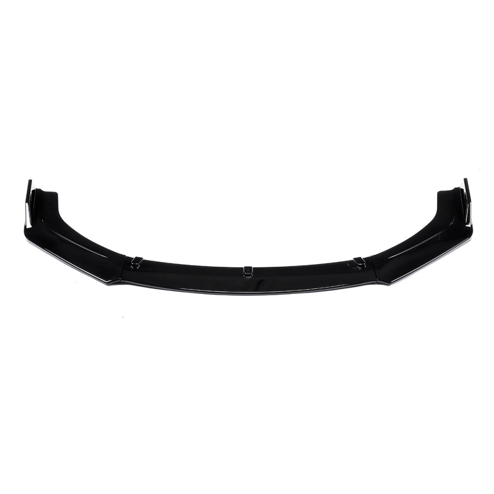 3Pcs Front Bumper Lip Spoiler Chin Splitters Glossy Black For Honda Civic 4DR Sedan 2016-2018 - Image 2