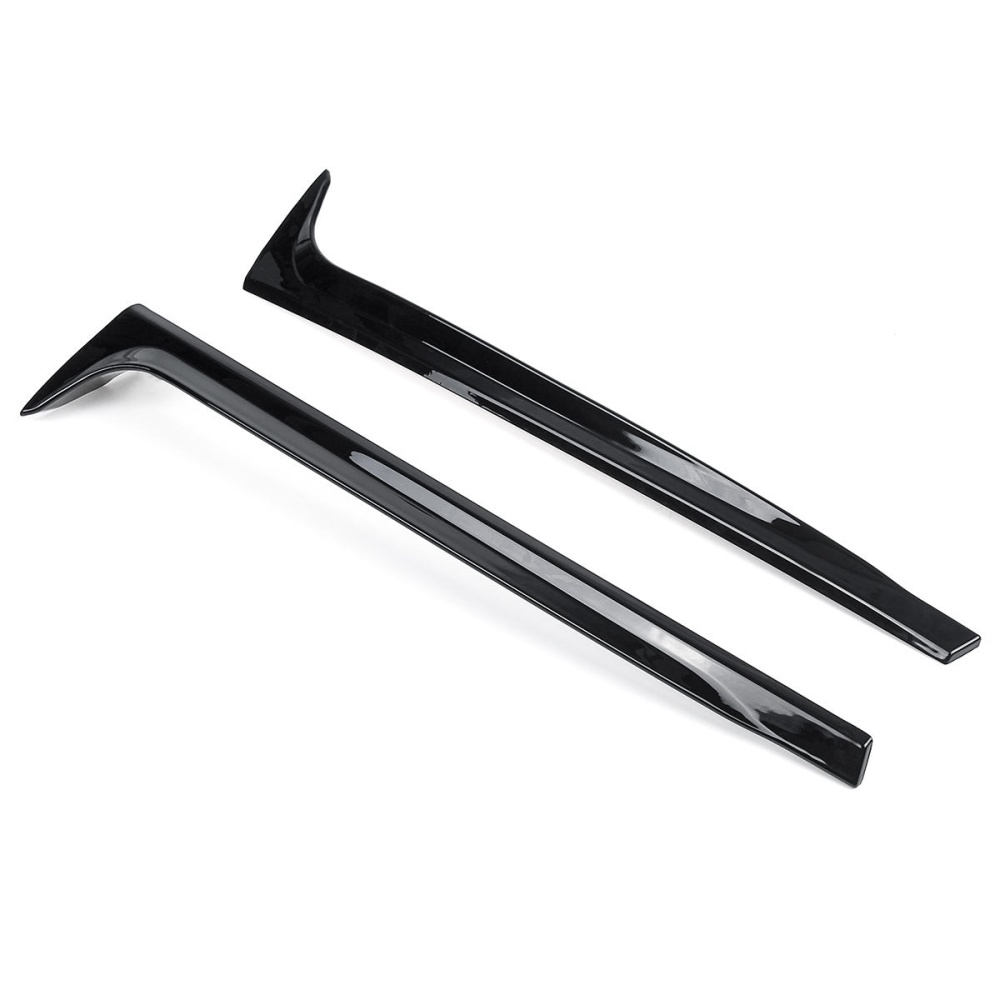 2Pcs Car Rear Window Side Spoiler Wing Glossy Canard Canards Splitter For VW Polo MK5 2011-2017 - Image 2