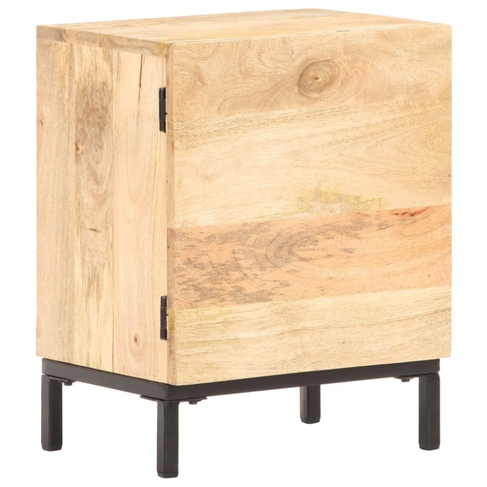 Bedside Cabinet 15.7"x11.8"x20.1" Solid Mango Wood