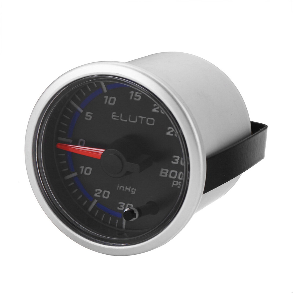 ELUTO 12V 2Inch 52mm Car Turbo Boost Pressure Gauge Meter LED Display Black Face - Image 2