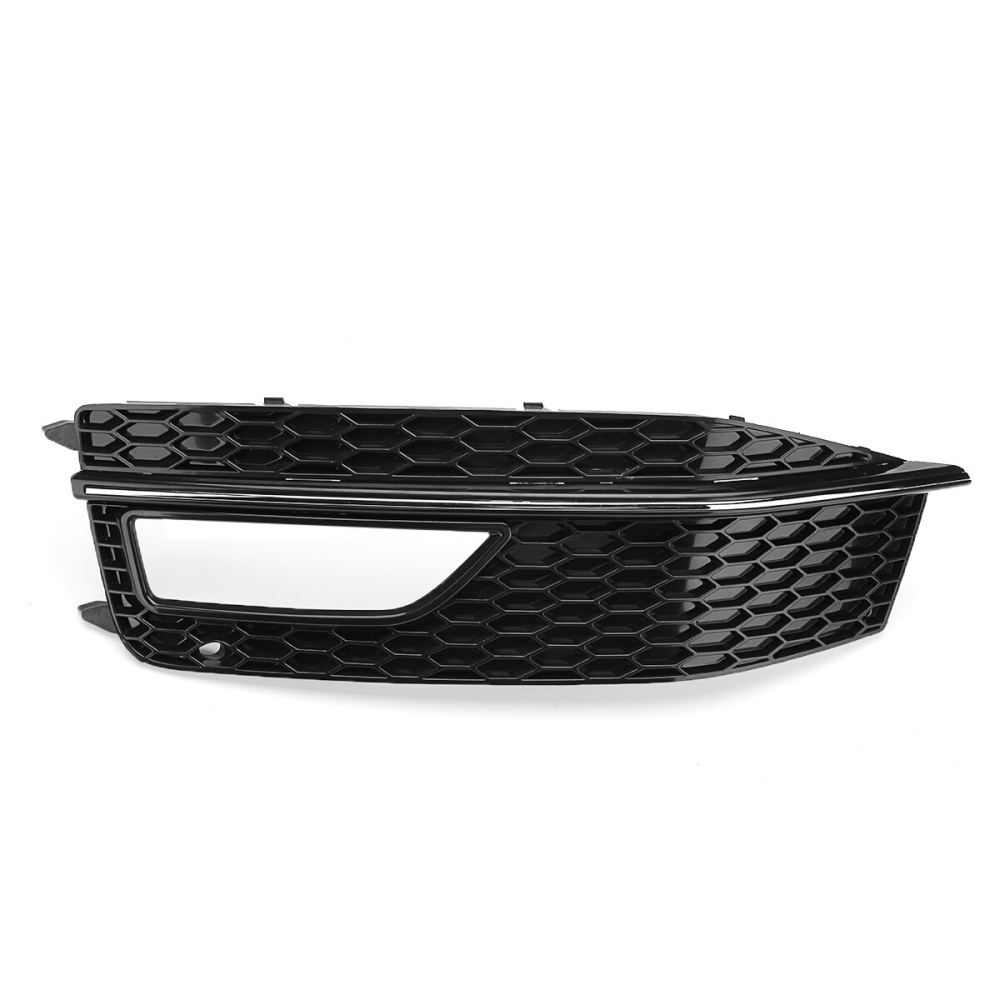 Front Left Side Lower Bumper Fog Light Grille Cover For Audi A4 B8 S4 S-line - Image 2