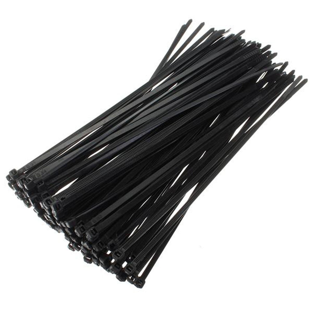 Suleve ZT07 Nylon 250Pcs/500Pcs 6mm 15/20/25/30/35/40cm Black/White Nylon Self-locking Cable Tie Zip Ties Strong Tensile Strength - White 15cm - Image 2