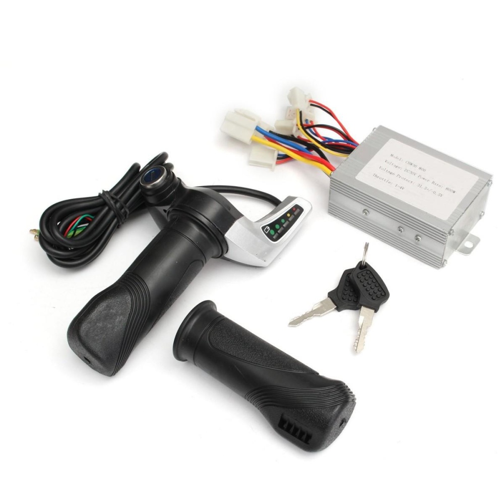 36V 800W Brushed Speed Controller Throttle Twist Grip For Scooter Motor E-Bike - Image 2